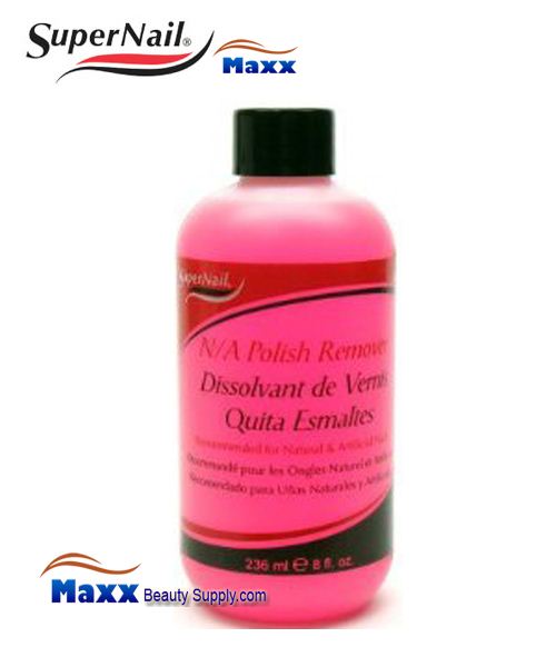 SuperNail Polish Remover 8oz - Pink, Yellow,Clear